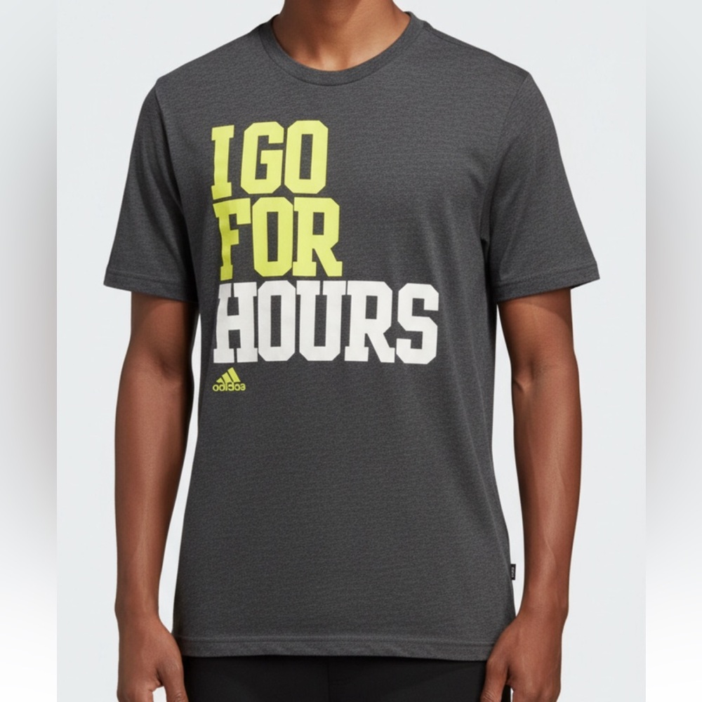 Adidas‎ Mens Gray XL "I GO FOR HOURS" 2300